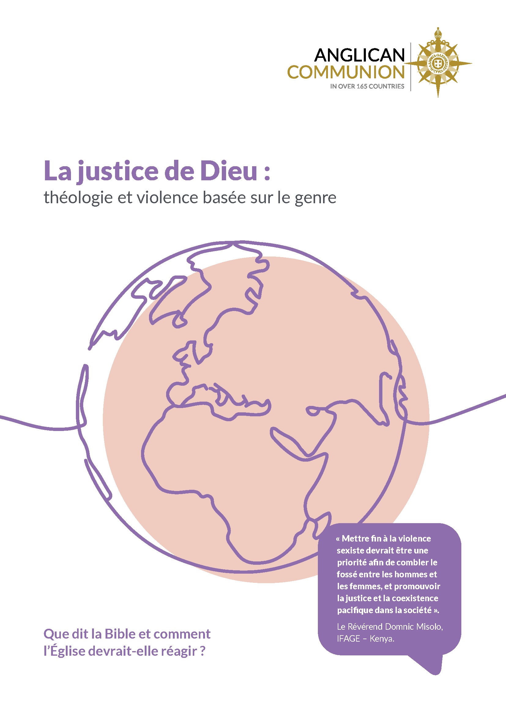 La justice de Dieu : théologie et violence basée sur le genre