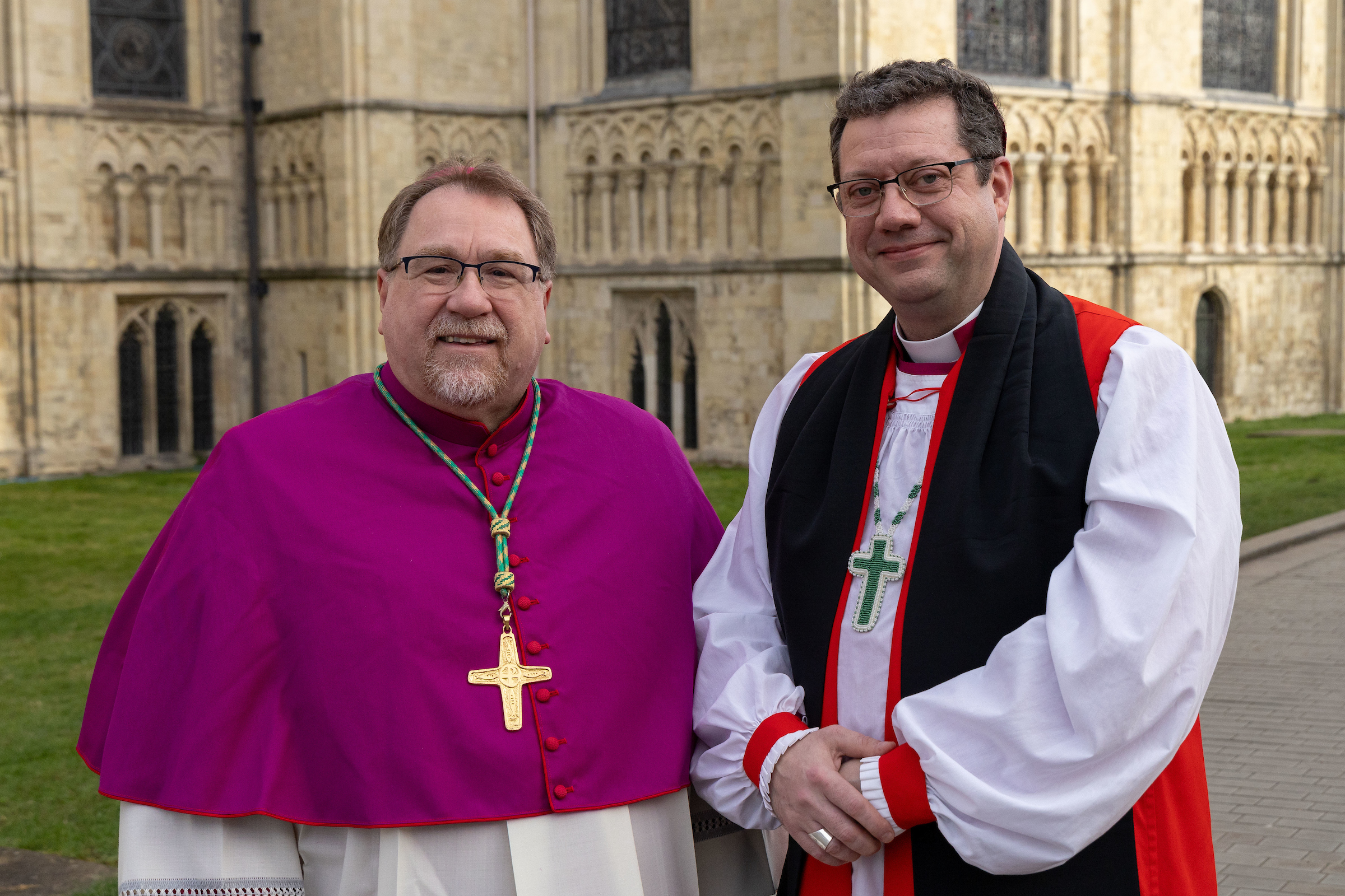 The Right Reverend Bruce Myers, Bishop of Quebec and The Most Reverend Christian Lépine, Archbishop of Montreal